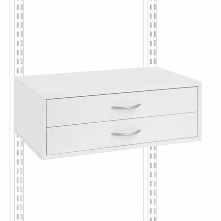 ORGANIZED LIVING DBLHANG DRAWER 2 WHT 24 in. 7315122411